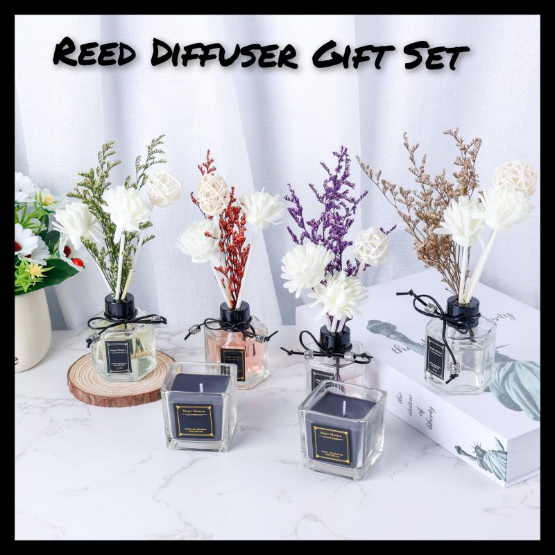 Reed Diffuser Gift set Reed Diffuser Hampers Reed Diffuser Aromatherapy Reed Diffuser Gift Box Scented Candle Gift Scented Candle Hampers Scented Candle Aromatherapy Gift Set Scented Candle Gift Box Souvenier Git Set Reed Diffuser Souvenier