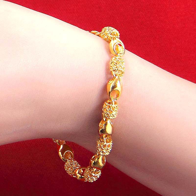 gelang xuping lapis emas kadar 375 korean fashion