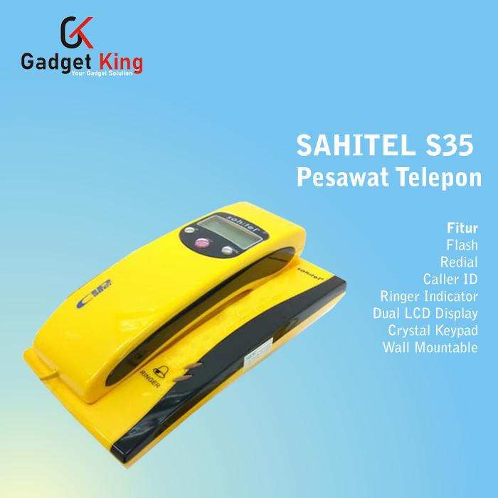 Telepon | Sahitel S35 Pesawat Telepon Kabel Dinding Rumah Kantor Indihome - Kng