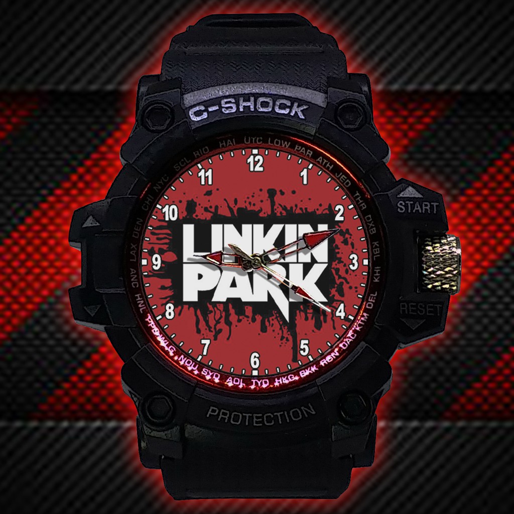 (ISTIMEWA BOSSQUE) JAM TANGAN LINKIN PARK LIST MERAH - EXCLUSIVE 5