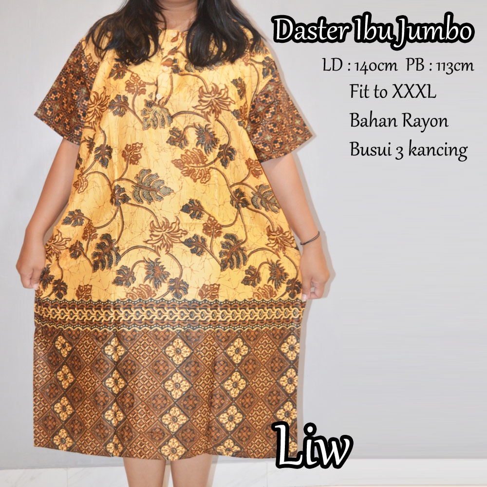 Daster super jumbo murah / daster bigsize LD : 140cm PB : 113 daster ibu ukuran besar