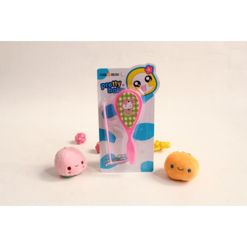 2 in 1 Sisir Bayi Set Murah Perlengkapan Mandi Bayi  Sisir Bayi Baru Lahir  Sisir Bayi Pretty Baby jiai