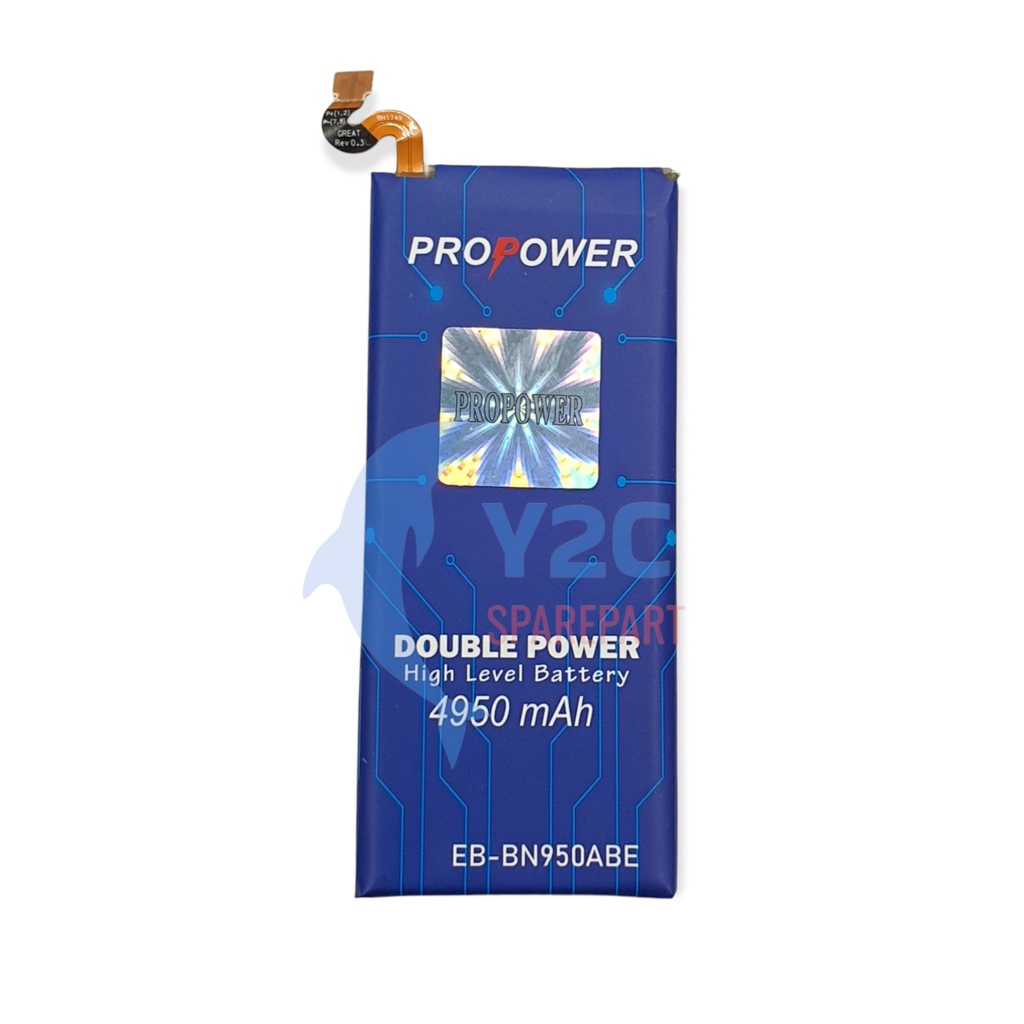 BATERAI SAMSUNG GALAXY NOTE 8 / N950 / EB-BN950ABE DOUBLE POWER PROPOWER / BATREI BATRAI BATRE BATERE