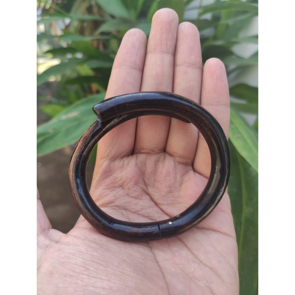 Gelang Akar Bahar Sadi Polos Warna Hitam