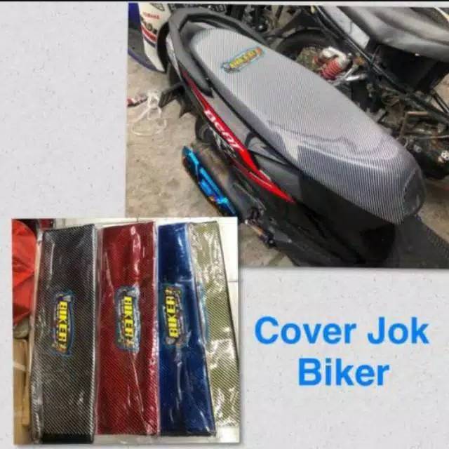 Sarung jok motor atau kulit jok carbon biker thailand