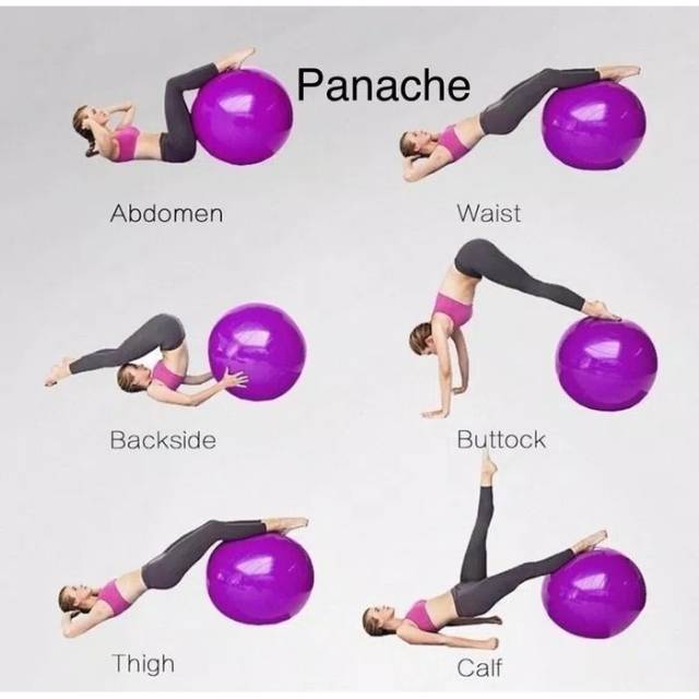 Bola gym bola senam gratis pompa manual (gymball) bola yoga bola senam ibu hamil