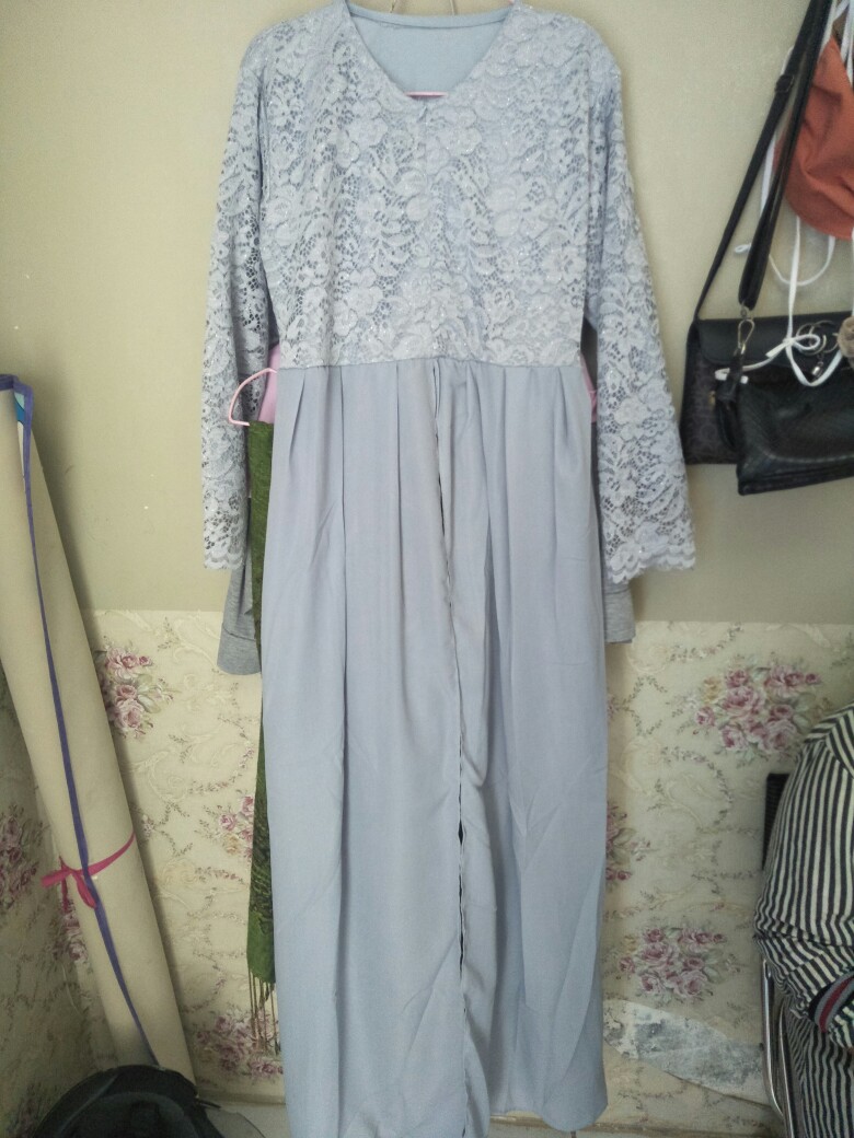 (termurah - Ori & Busui Ada Anak_6  Warna) Batik Couple Andhini Kebaya Couple Brukat Anabel - Bs073