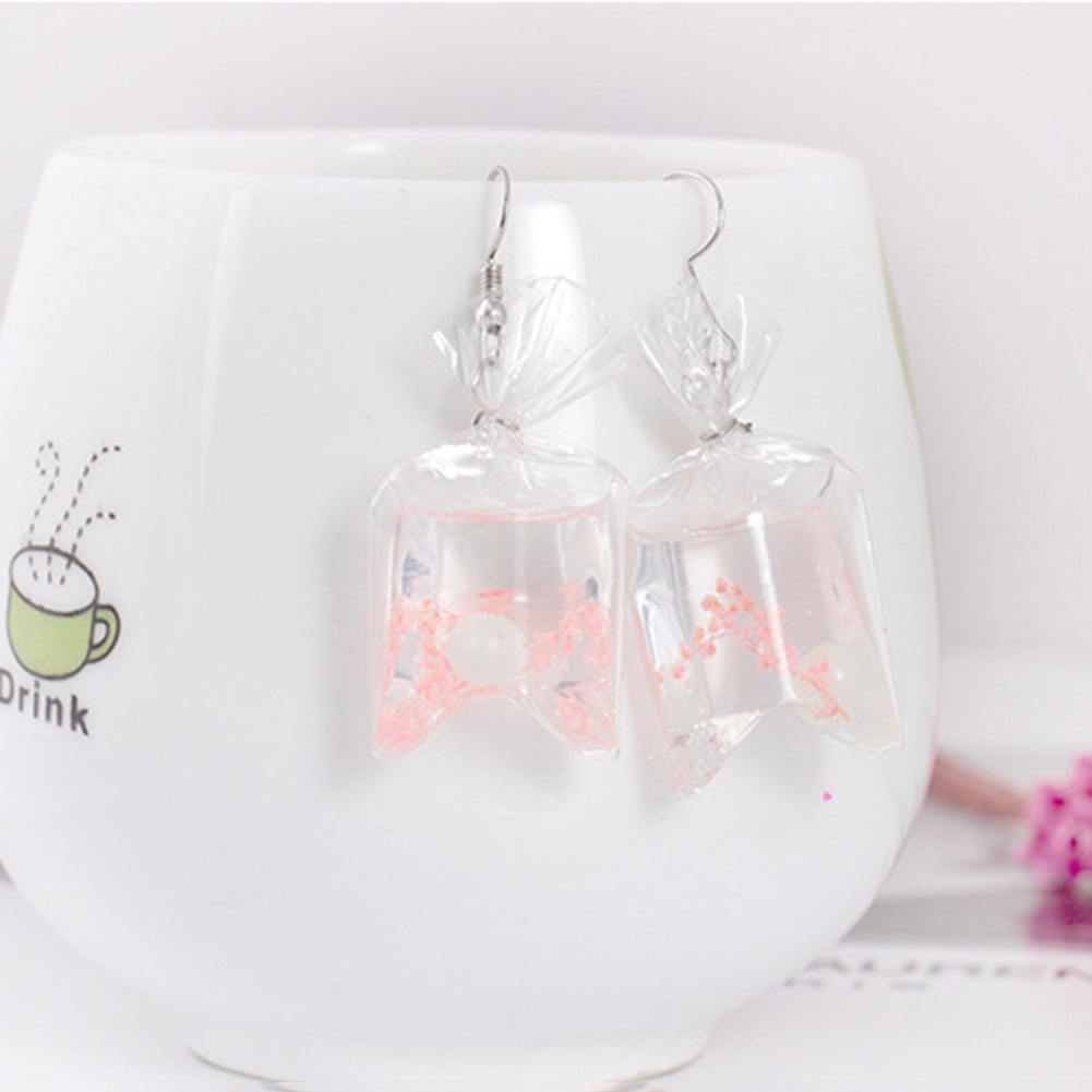 Hu Hu Hu Hu Hu Alat Bantu Pasang Kacamata♡ Anting Kait Gantung Wanita Desain Kantong Airbungabintang Laut Menarik Untuk Hadiah