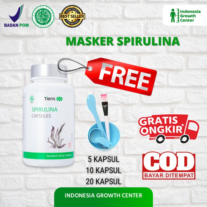 MASKER SPIRULINA MURAH | MASKER SPIRULINA TIENS | MASKER SPIRULINA