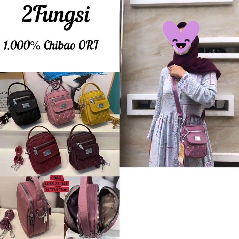 Tas kanvas chibao bordir baru