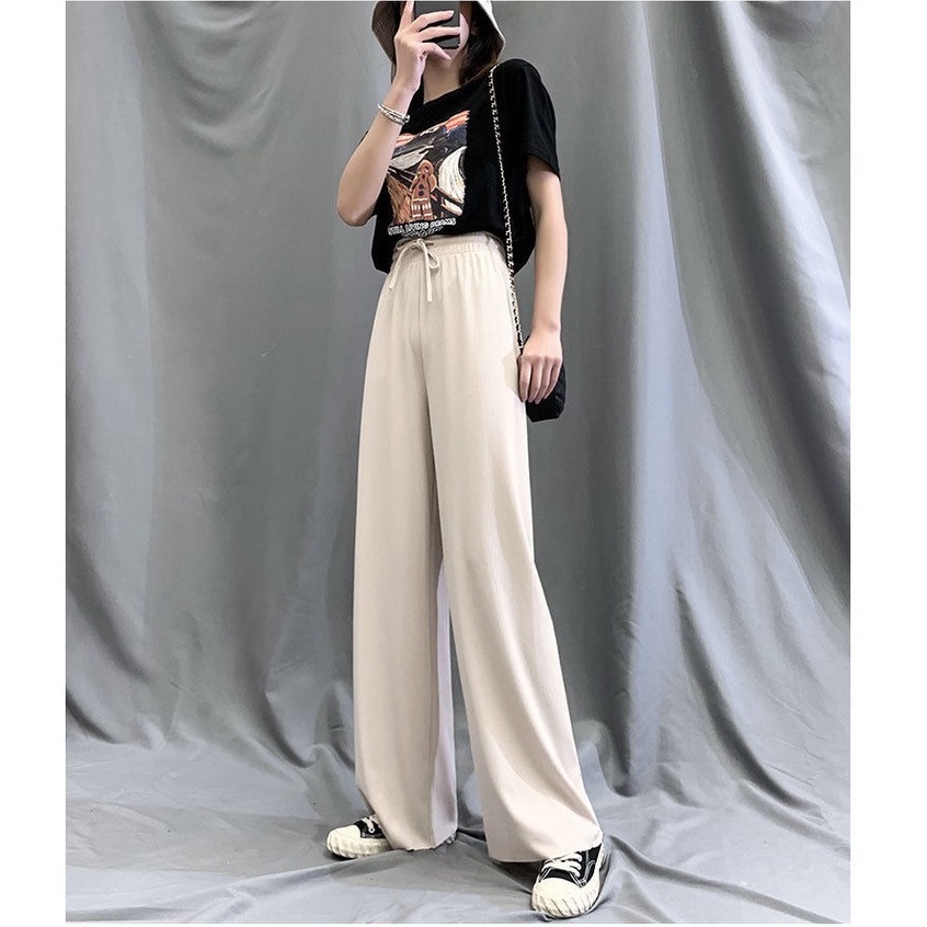 Celana Kulot Highwaist Wanita / Women Cullote Long Pants Korean Style