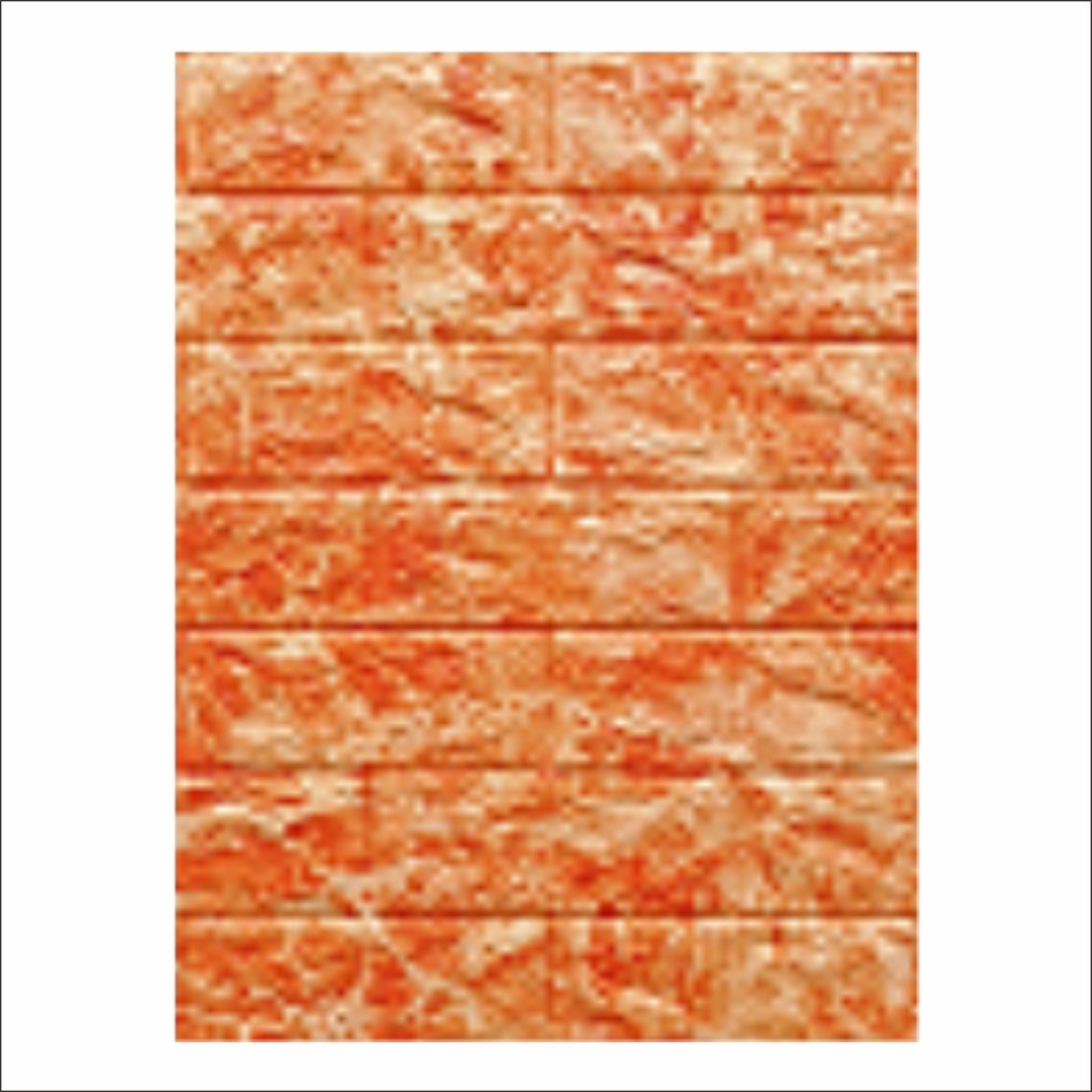 FAYES Wallpaper Dinding Foam 3D Kecil Motif Kayu & Bunga/ walpaper dinding Foam U96-BATUBATA GH07