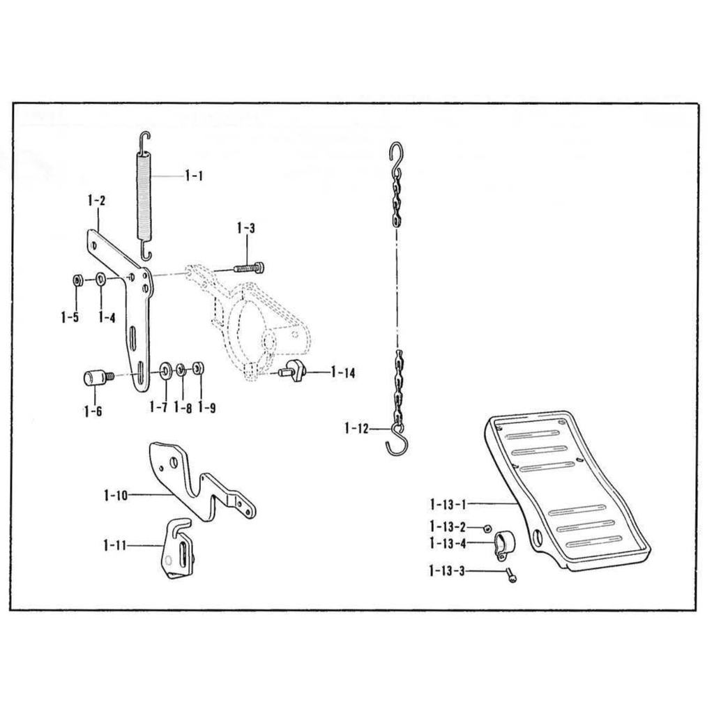 154450001 Release Drive Lever B Mesin Bartek Bartack Bartacking Brother LK3-B430 B430 154450-001