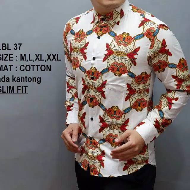 VRL 13 kemeja batik slimfit panjang