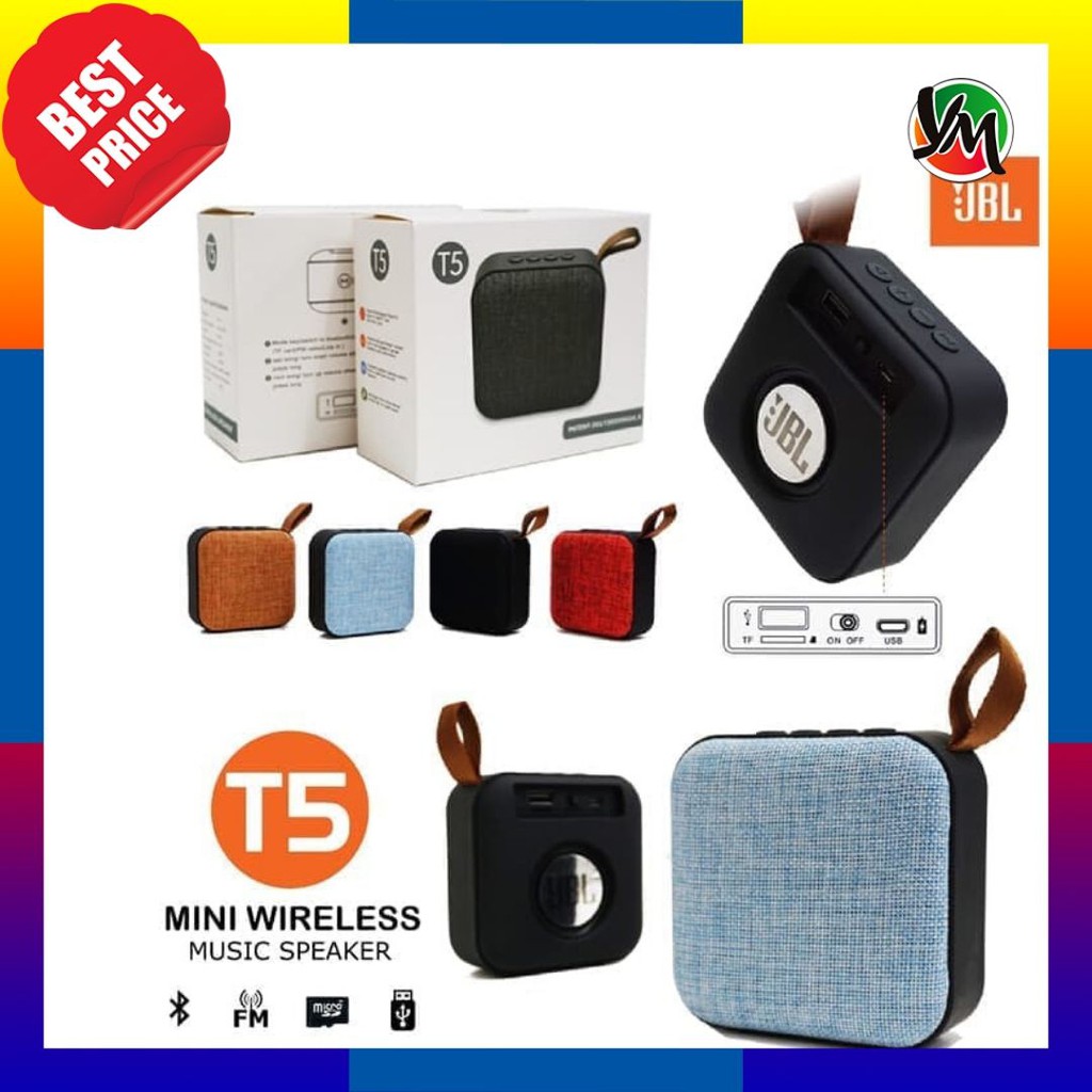 SPEAKER JBL BLUETOOTH T5 BIASA Speaker Mini Speaker BT Speaker Wireless Mini