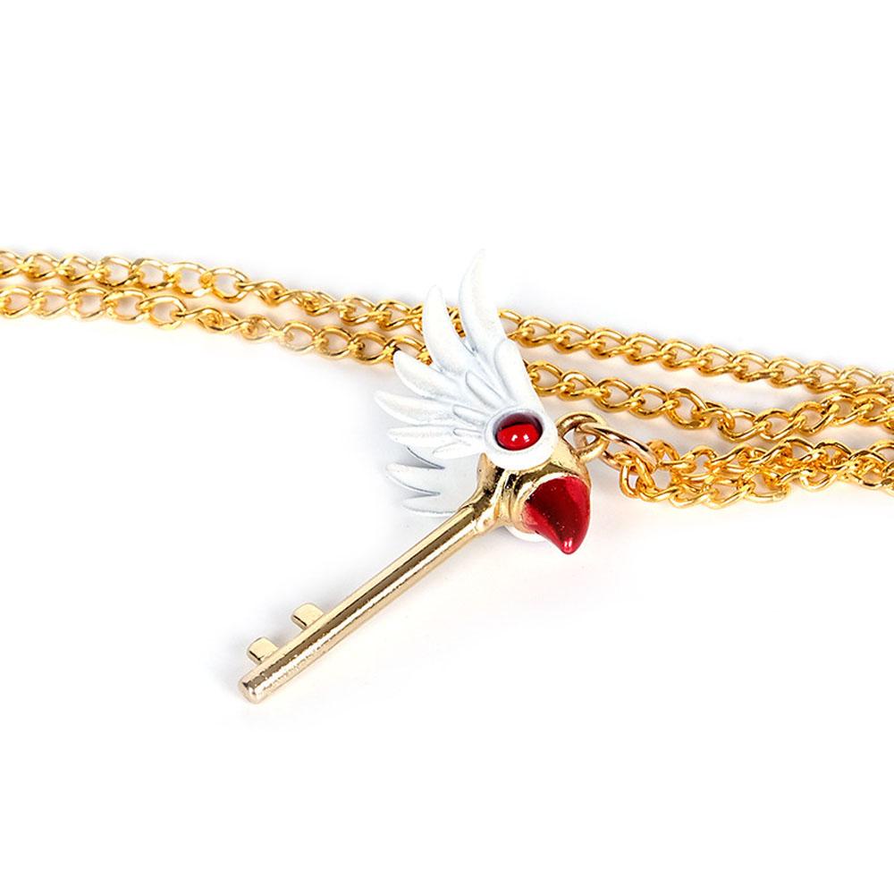 Needway   Tongkat Ajaib Kalung Sayap Manga Gantungan Kunci KINOMOTO SAKURA Anime Card Captor Alat Peraga Cosplay