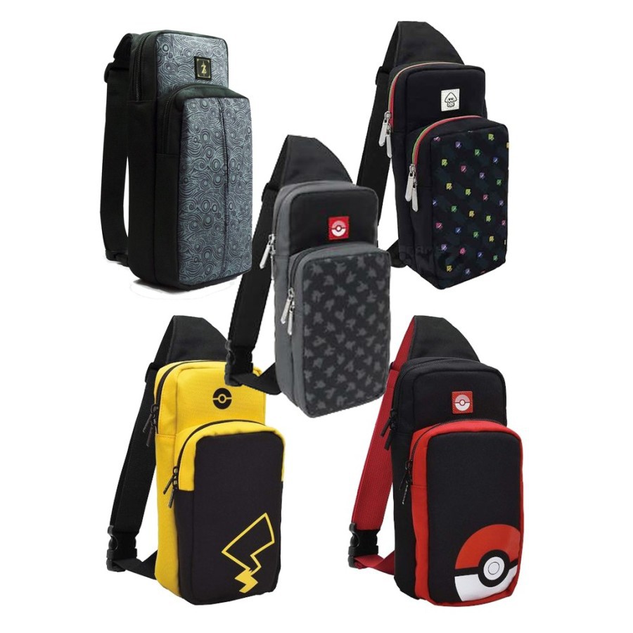 Go Pack Pokemon Let's Go Eevee Shoulder Pouch Bag for Nintendo Switch