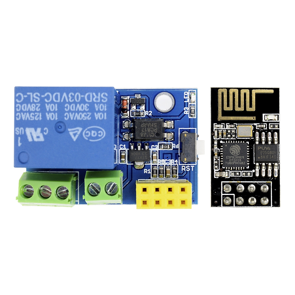 ✫〖ready to ship/COD〗✫ ESP8266 5V WiFi Relay Module APP APP controled untuk Smart Home esp-01s