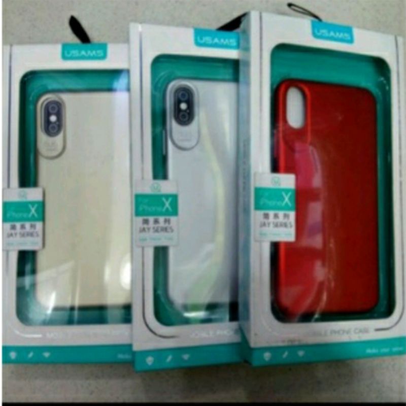 Hardcase/casing handphone/casing warna/casing metal/Jay series USAMS iphone X