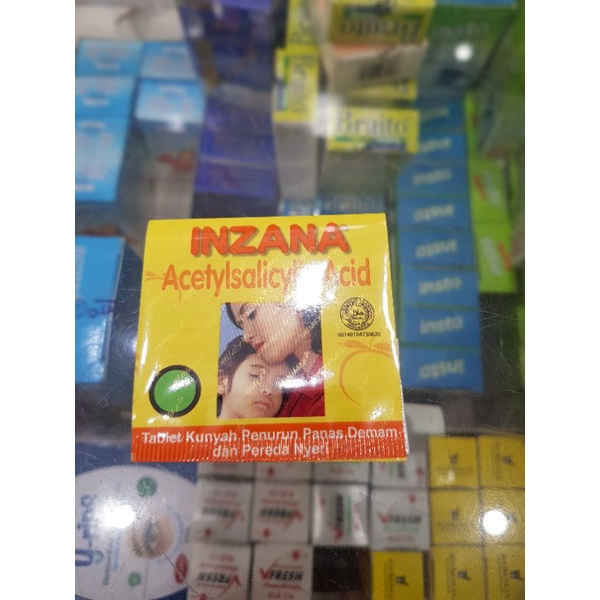 Inzana / Inzana Tablet Kunyah / Obat Penurun Demam / Pereda Nyeri Pada Anak