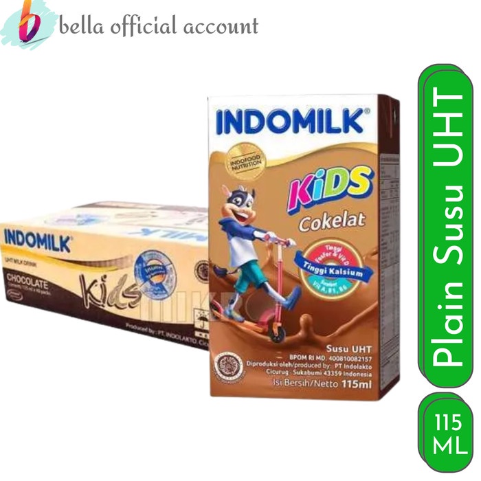 

Indomilk Kids Coklat Susu UHT 115 ml/ 40 pcs/ Karton