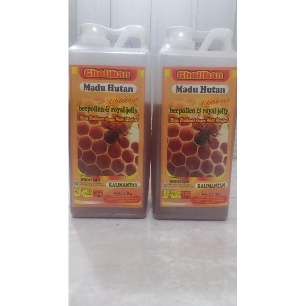 

Top Product Gholiban Madu Hutan Kalimantan Plus Bee Pollen Royal Jelly 1Kg Stok Terbatas