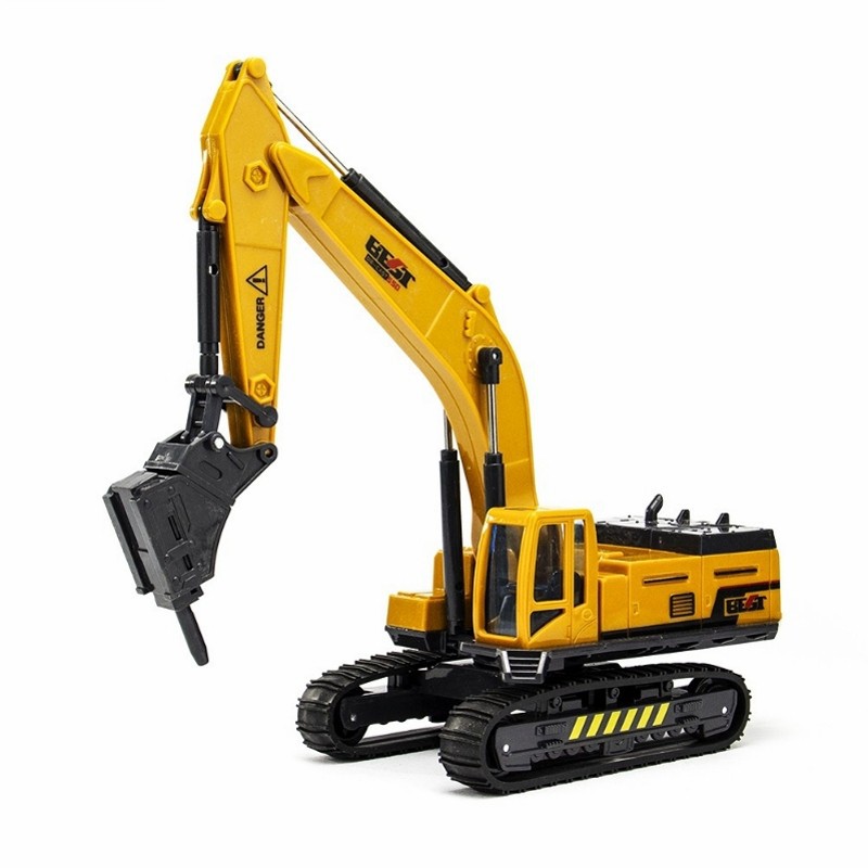 Diecast Excavator Breaker Hammer Bucket / Figur Alat Berat Excavator