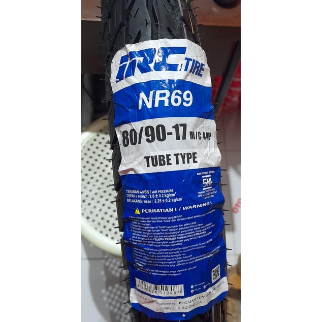 Ban Luar IRC 80 / 90 - 17 / 275 Ring 17 NR 69 Tube Type