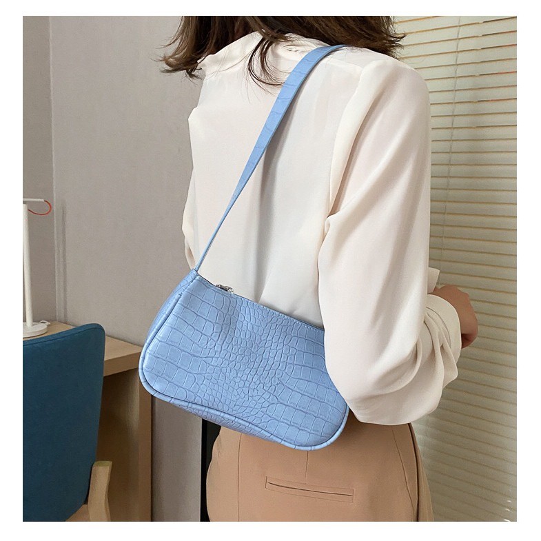 Shoulder Bag Mini Croco Fashion Wanita Tas Selempang Wanita Korea Import Tas Pesta Bahu Slempang Sling Bag Slingbag Shoulder Bag Wanita - Tas Batam Import - Tas Croco - SL45