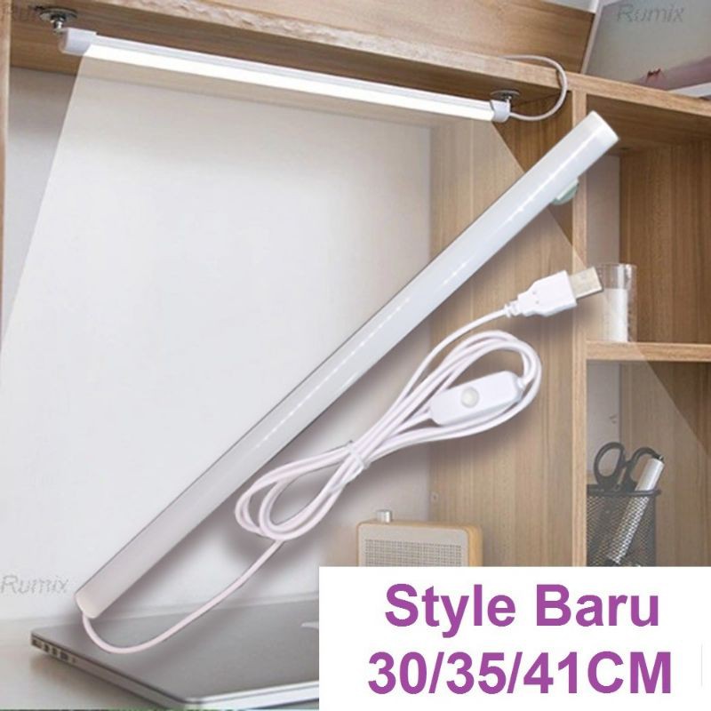 Lampu Neon Panjang Strip Tabung LED USB Belajar Kerja Rumah