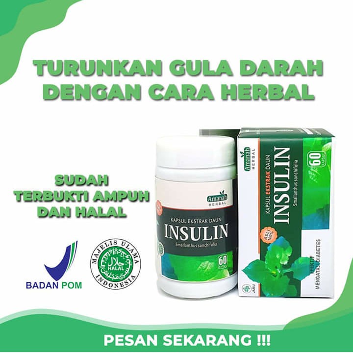 Kapsul Daun Insulin - Amanah -Obat Diabetes