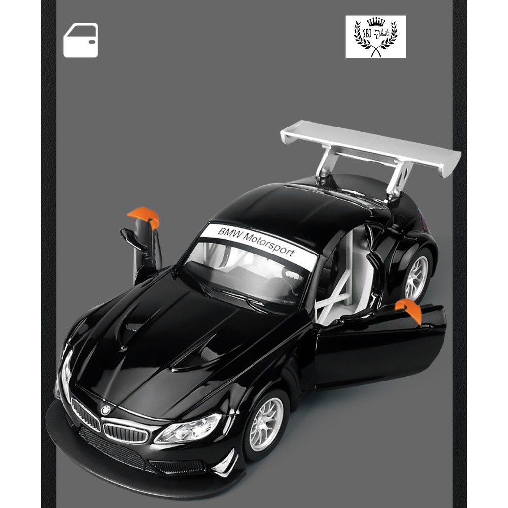 Diecast Miniatur Mobil BMW Z4 GT3 Metal Collection SKALA 1:32