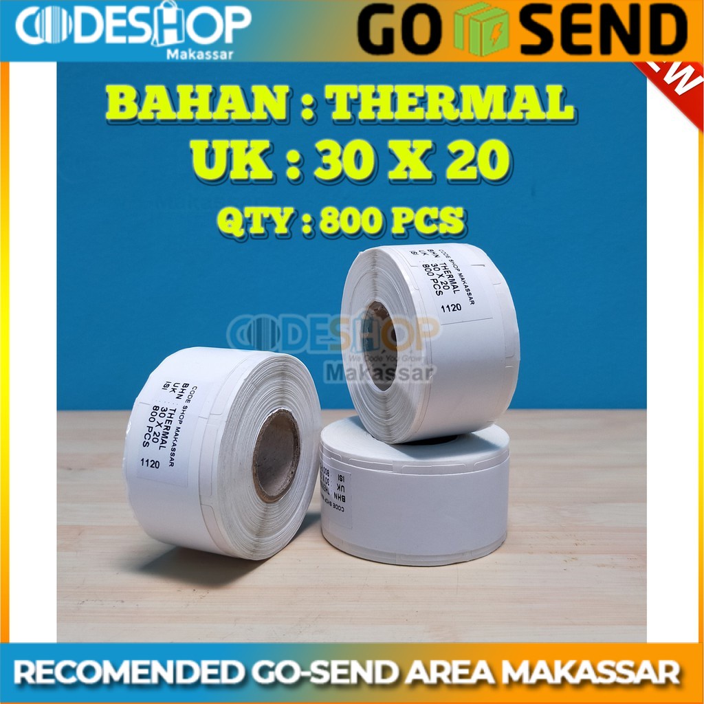 Jual Label Barcode Thermal Ukuran X Mm X Mm Terbaik Pcs