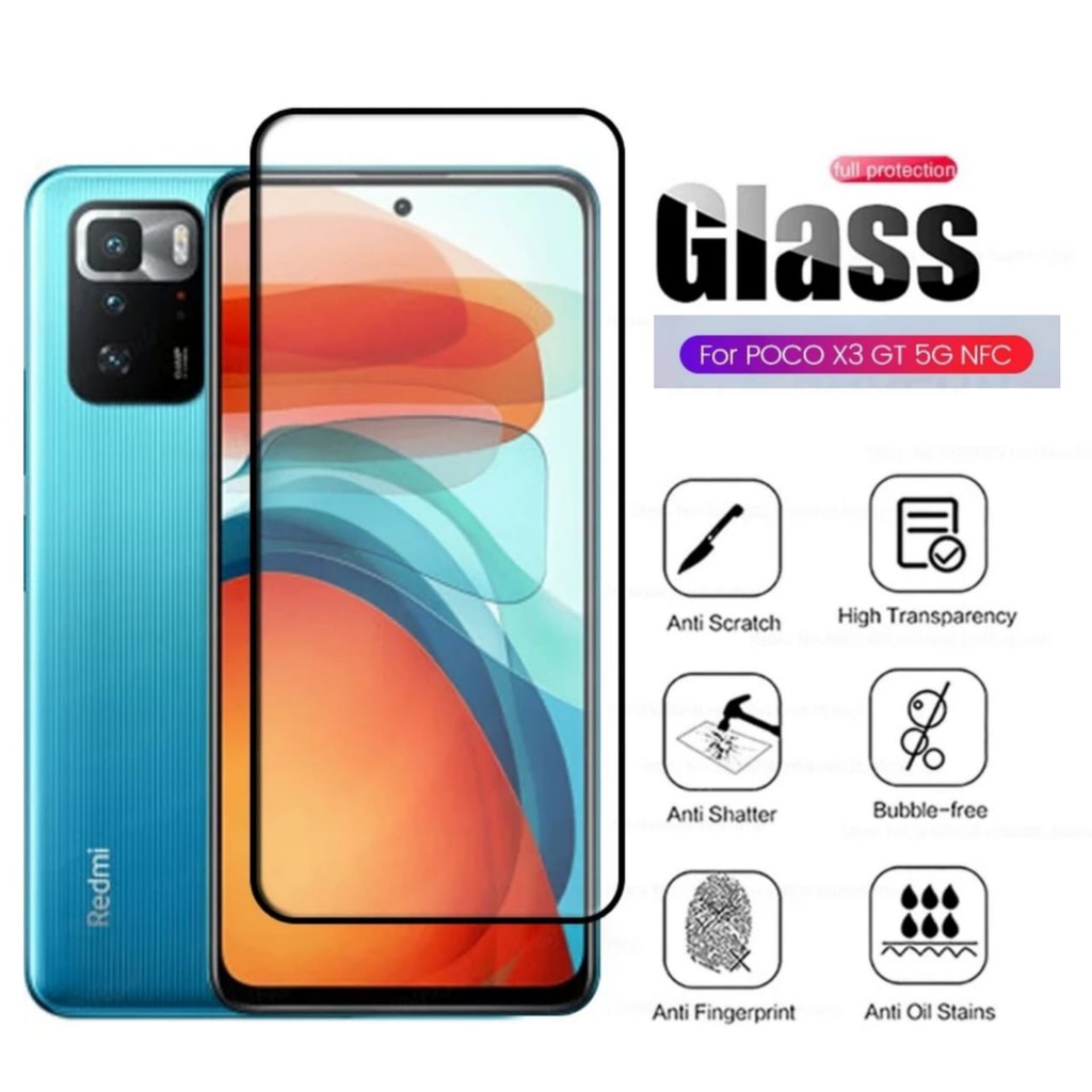 Tempered Glass Layar XIAOMI POCO X3 GT 5G NFC Pelindung Layar Handphone