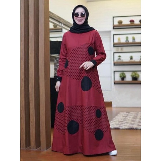 DENA DAILY 8 WARNA SET BAHAN KATUN RAYON READY BANYAK Onde Dress Maxy GAMIS POLKA