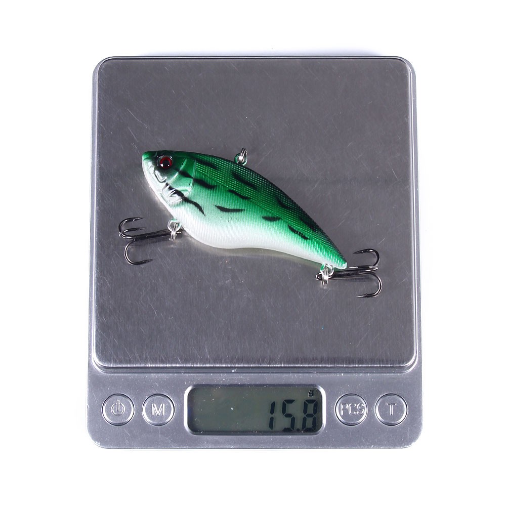 HENGJIA 10PCS Vibrating Fishing Baits Umpan Pancing Artificial Plastic VIB Fishing Lure 7CM 16G Crankbaits Vibration Fishing Tackle