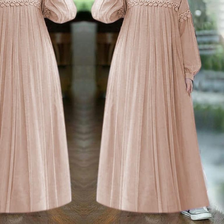 ✈ XC - Maxi Nuraini / Couple Nuraini / Maxi ZOYA / Dress Maxi Tile / Gamis Muslim Terbaru ♡