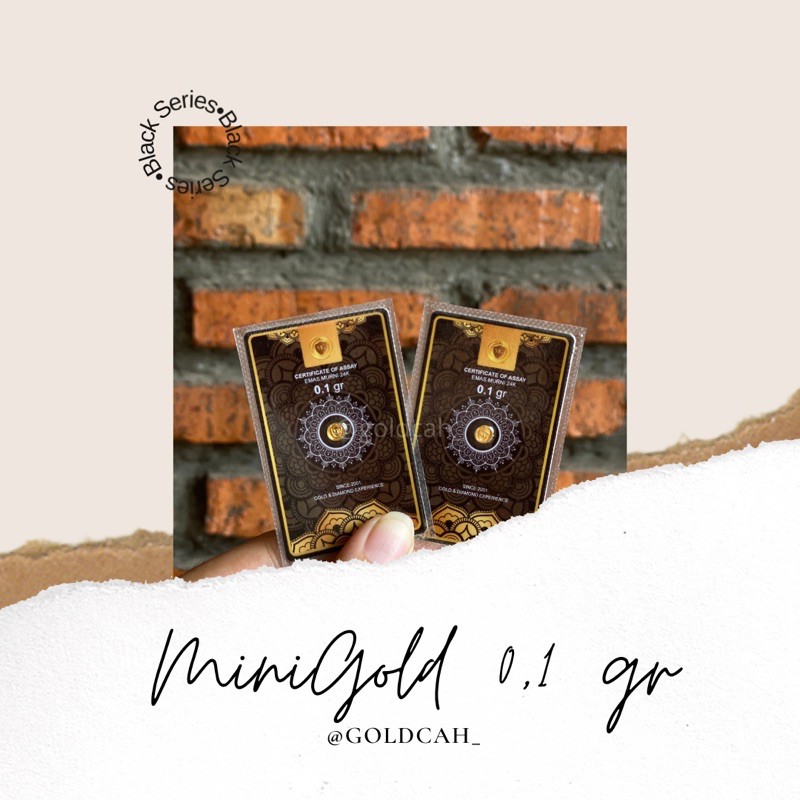 Minigold Koin Emas Murni Mini 24 Karat Logam Mulia- 0,1 gr