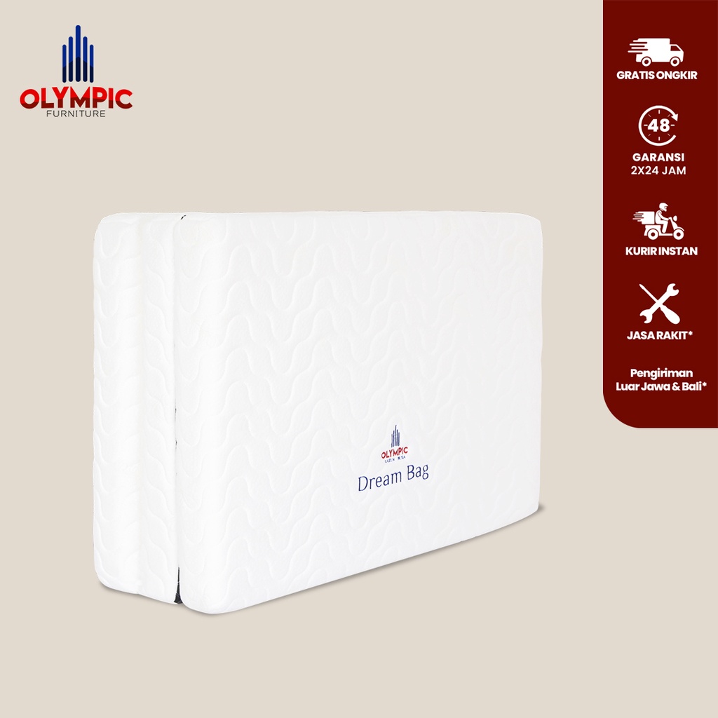 Olympic Kasur Lipat / Kasur Busa - DREAM BAG Springbed Ukuran 90 100 120 160 180 Matras Pillowtop Be