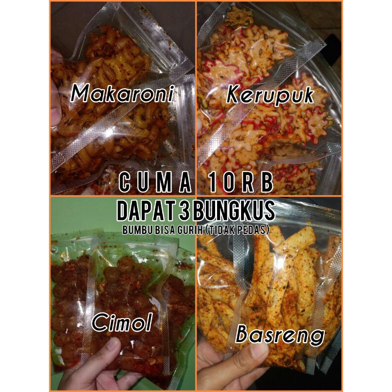 

CIMIT (Cemilan Ringan dan Irit) *10rb DAPAT 3 VARIANT