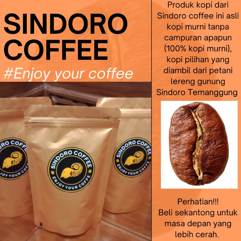 

kopi bubuk arabica/kopi Temanggung/sindoro coffee/kopi murni