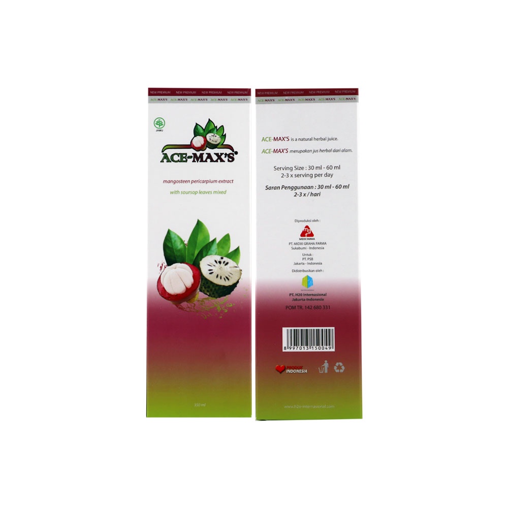 

Minuman Tradisional Ace Maxs Original 100% Ace Max Plus Buah Manggis Buah Sirsak