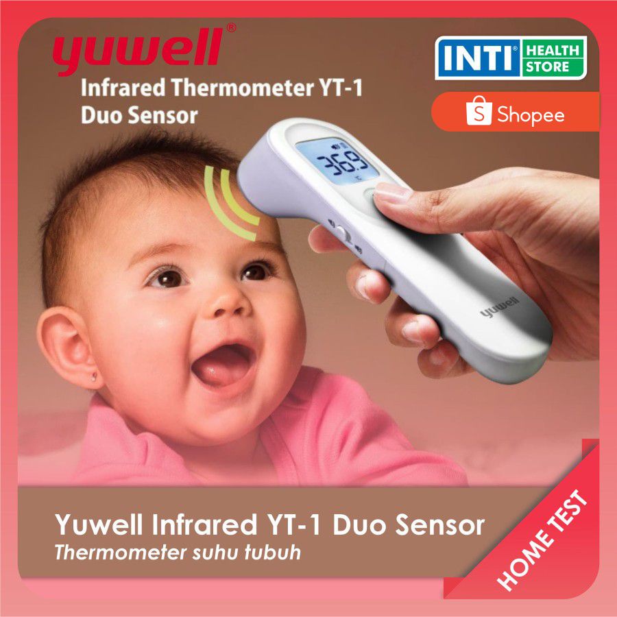 YUWELL Infrared Thermometer YT-1 Duo Sensor | Termometer Infrared | Thermometer Gun | Thermometer Tembak