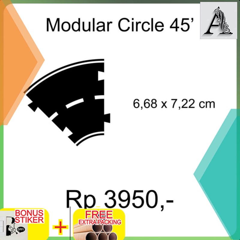 

Terlaris Track Roads Car Diecast Diorama Circle 45'
