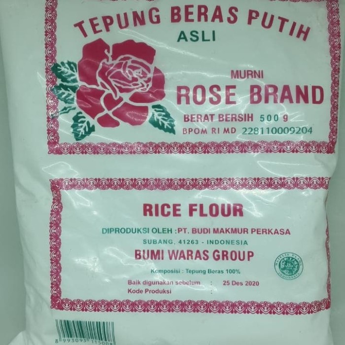 

Ketan-Beras-Tepung- Tepung Beras Rose Brand 500Gr -Tepung-Beras-Ketan.