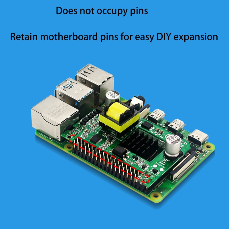 Btsg Ethernet Active PoE 5V Power Module Untuk Raspberry Pi 3B+RPI 4B Dengan Heat Sink