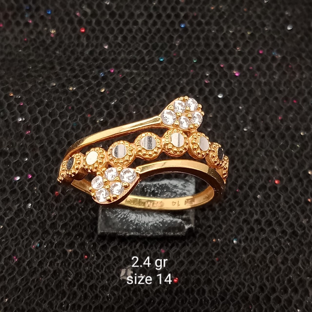 Cincin Emas 17K - 2.4 gr Kadar 750 - 153