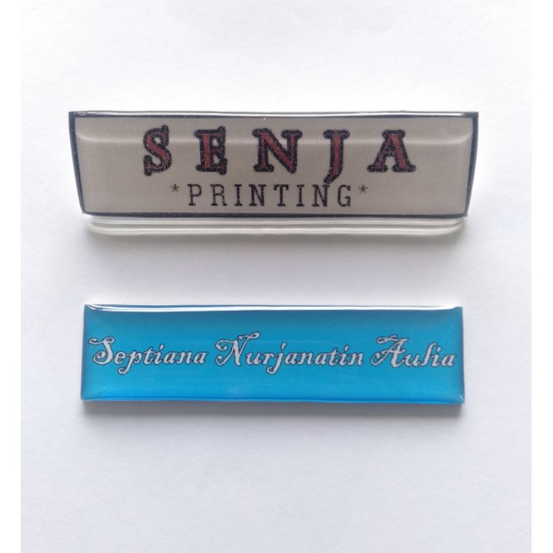 

NAMETAG AKRILIK WARNA (NAMA DADA AKRILIK)