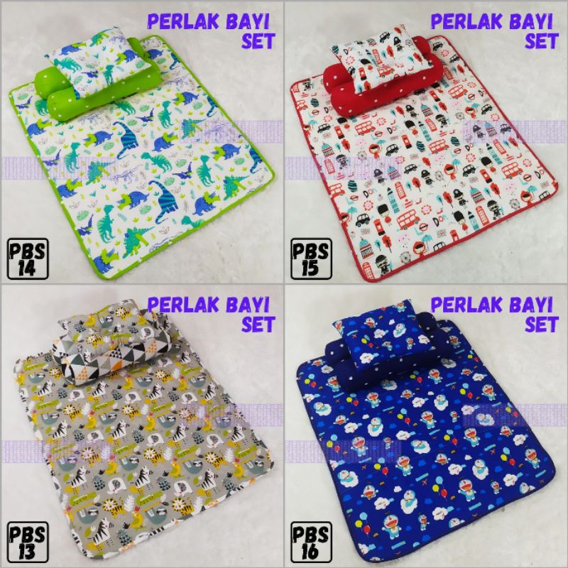 perlak bayi set bantal plus guling waterptoof