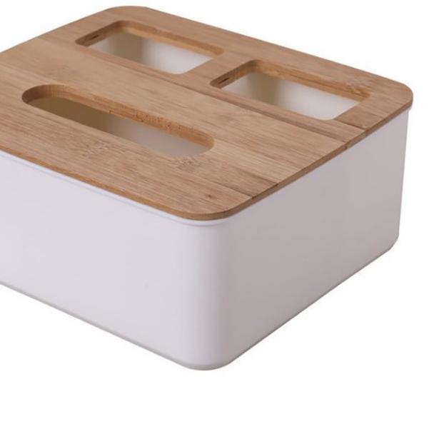 ☈ PROMO❗Kotak Tisu Kayu / Tempat Tisu Kayu Multifungsi FREE 2pack PASEO 250Sheets ➬